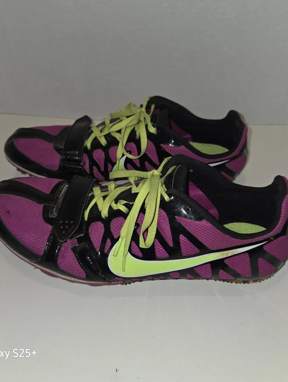 NIKE Zoom Rival 456811-530 Grape Black Volt Sprint Track Spikes Women's Size 11